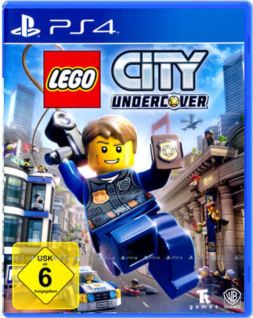 The cover art for the video game LEGO CITY Undercover for PlayStation 4.