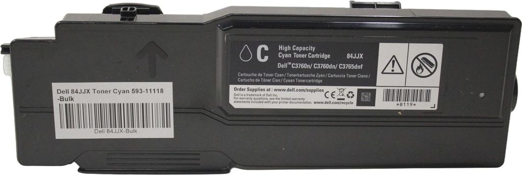 Dell 84JJX Toner Cyan 593-11118 -Bulk