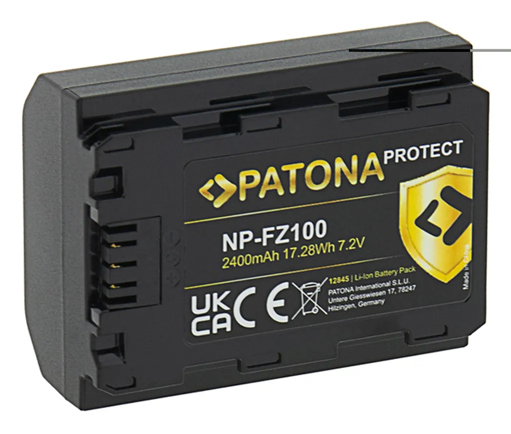 Batterie NP-FZ100 2400mAh Protect avec Cellules Li-Ion Sécurisées