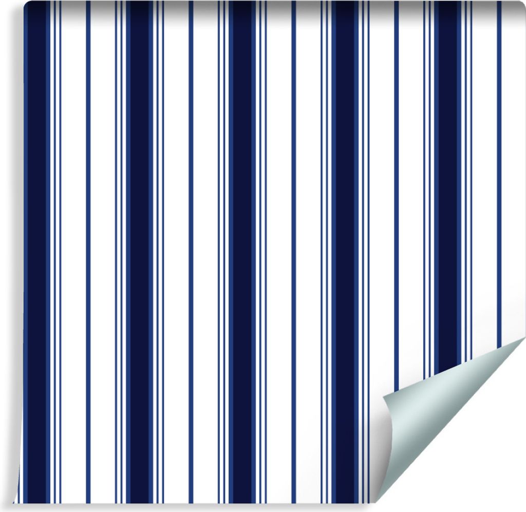10m VLIES TAPETE Rolle Geometrie Klassische Retro Streifen Produktbild 