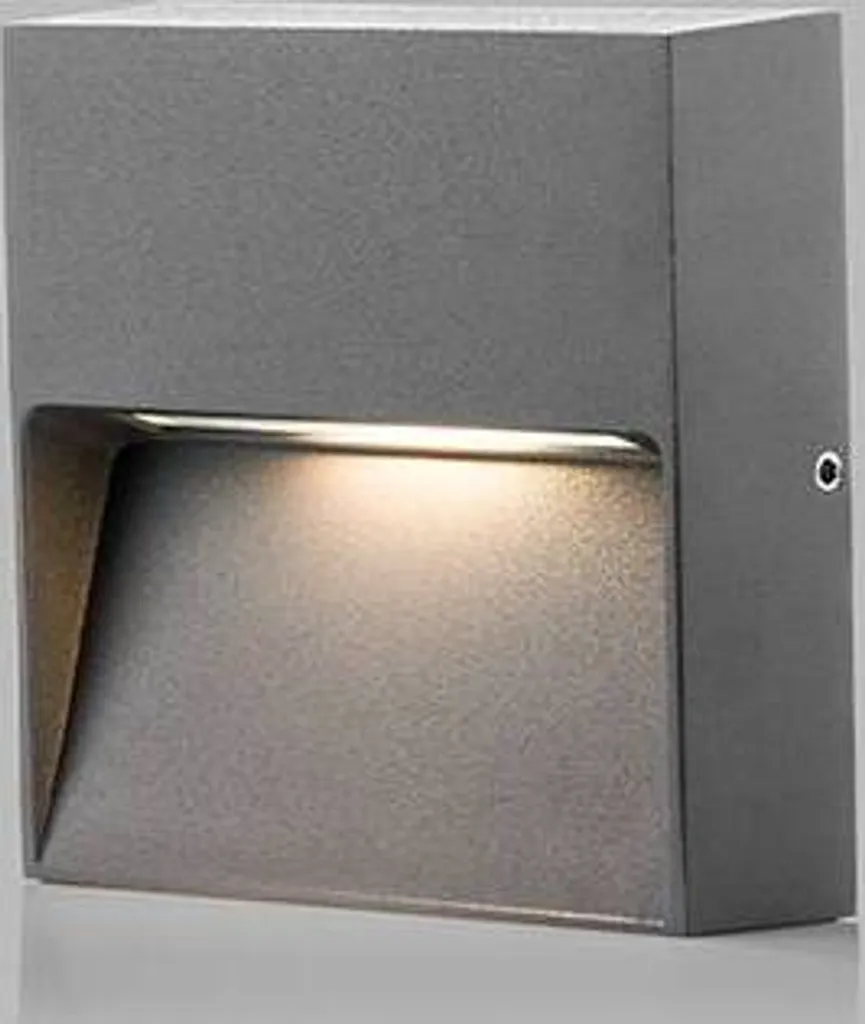 Luminaire LED étanche IP54 STEP ON Q S carré à faisceau dirigé vers bas