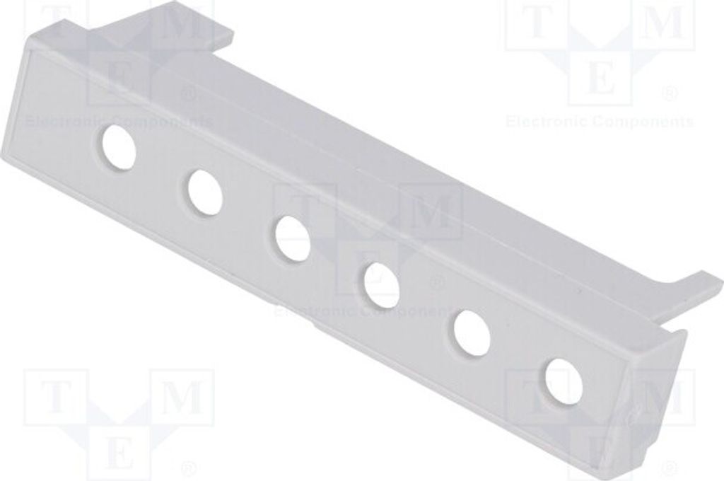 5x Buchsenabdeckung 10,16mm grau Anz.Öffn: 6 P05040202T.BL Zubehör für Gehäuse au