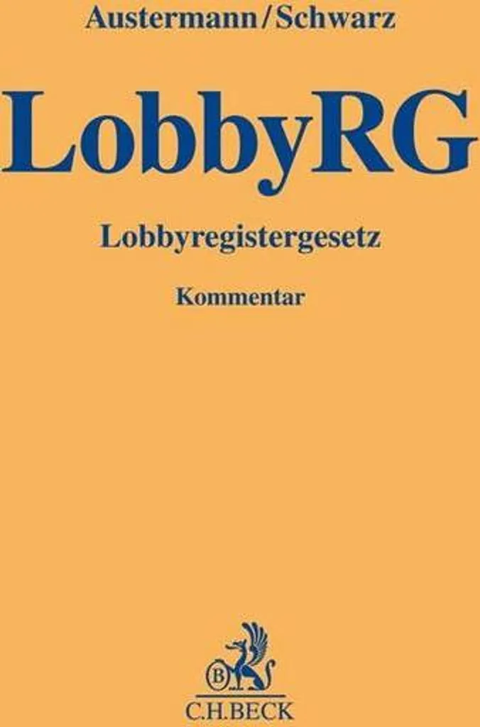 Lobbyregistergesetz Format Standard avec Commentaires d'Experts