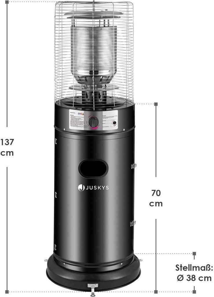 Juskys Outdoor Heizstrahler Cuna mit 11 kW Gas-Brenner - Produktbild 3