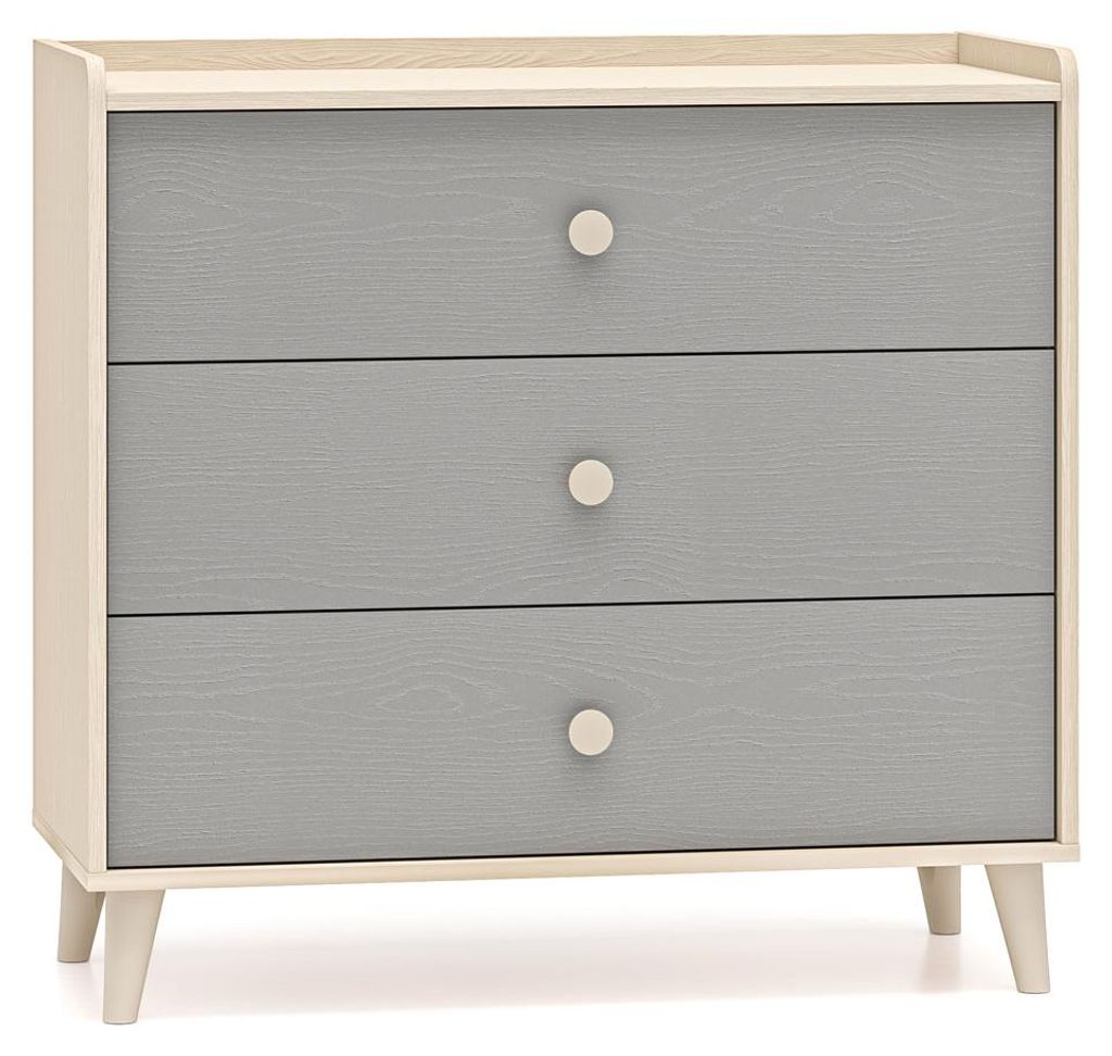 Kommode Schubladenkommode Mevel 90x40x85cm Farbe Produktbild 