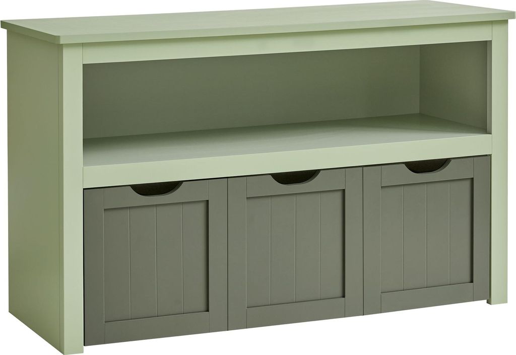 Kinderregal mit Rollen, 30 x 102 x 60 cm, lorbeergrün