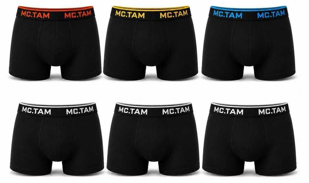 Boxershorts Herren 6er Pack Baumwolle Stretch – ohne Produktbild 