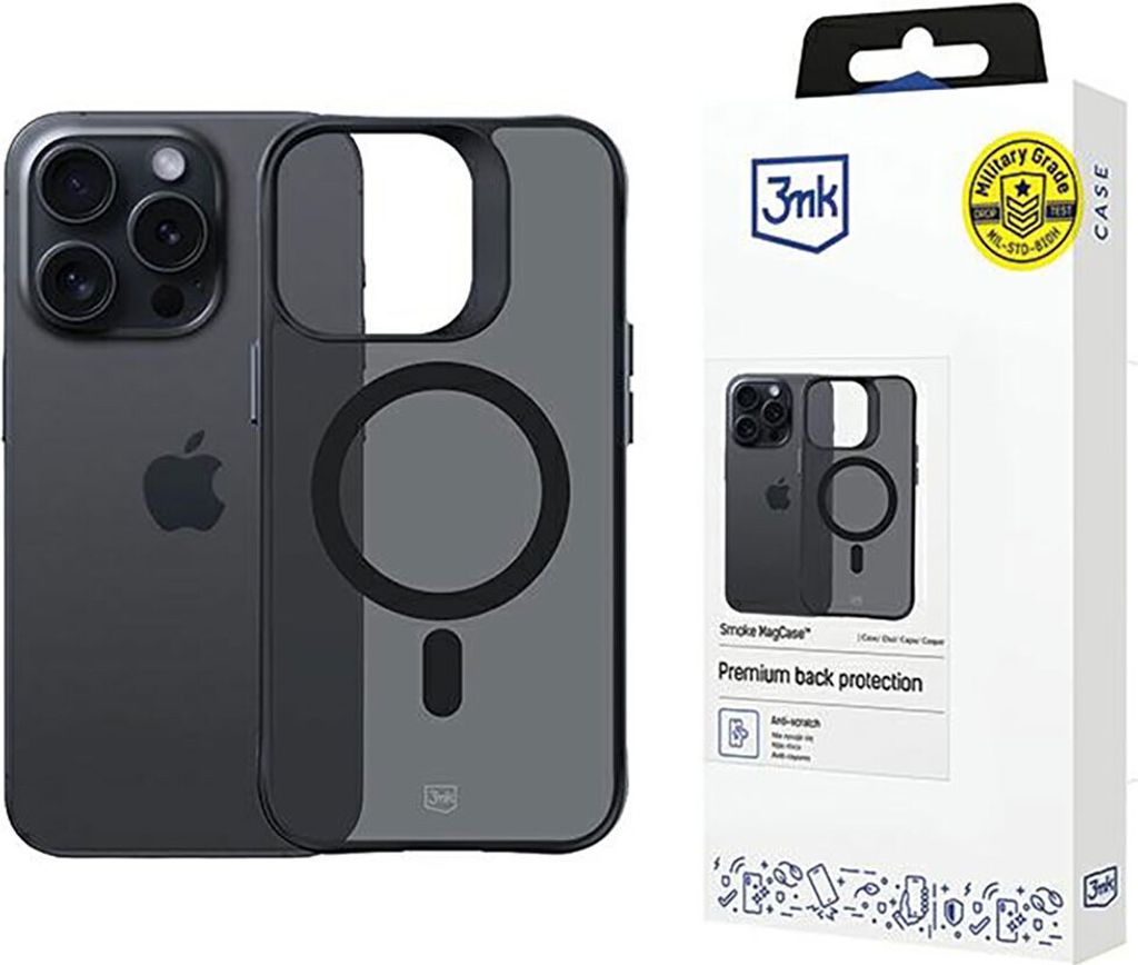 3mk Schutzhülle Smoke MagCase für Apple iPhone 13 Pro Max Produktbild 