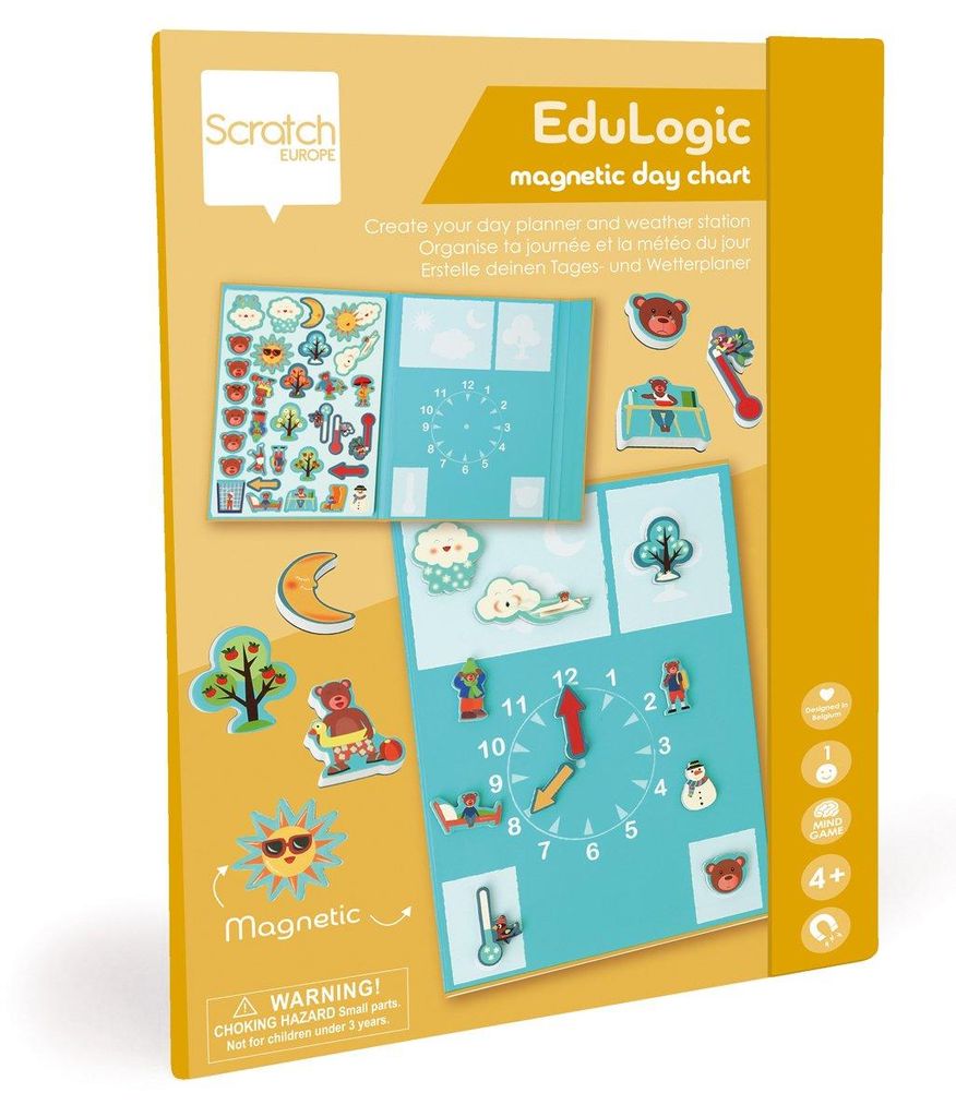 SCRATCH - Magnetspiel Tagesplan