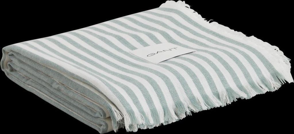 GANT LIGHT Stripe Tagesdecke Farbe Brasil Green Größe 130x180