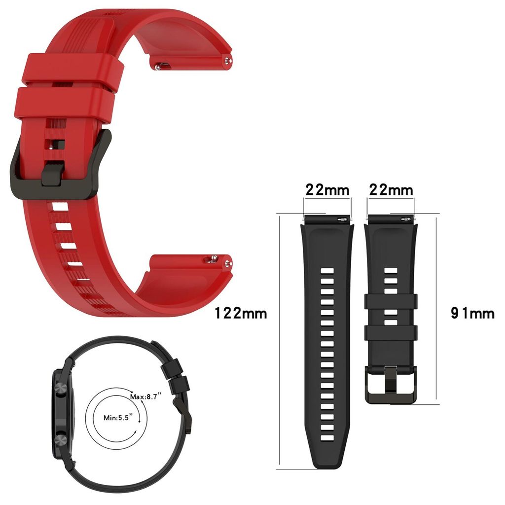 Für Honor Watch GS 3 / GS3 Kunststoff / Silikon Armband Watch Uhr Ersatz Band