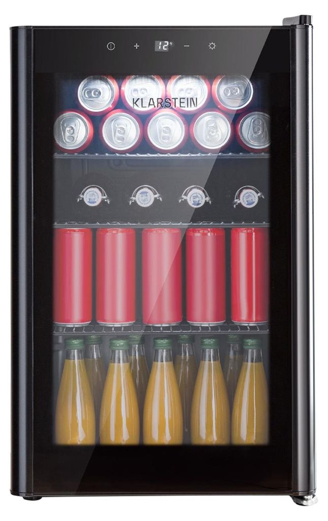 Klarstein mini lednice se skleněnými dveřmi a LED světlem, Obrázek produktu 