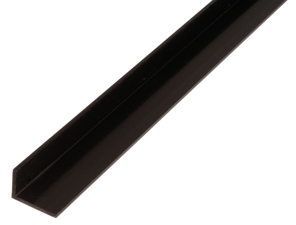 Alberts Winkelprofil | Kunststoff, schwarz | 1000 x 25 x 20 mm