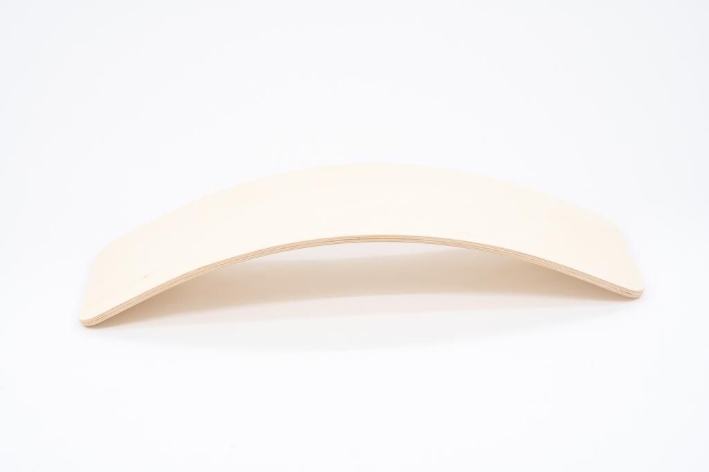 leg&go Balance Board 80x28 cm aus Holz, Wackelbrett für Kinder und Erwachsene bis 150kg