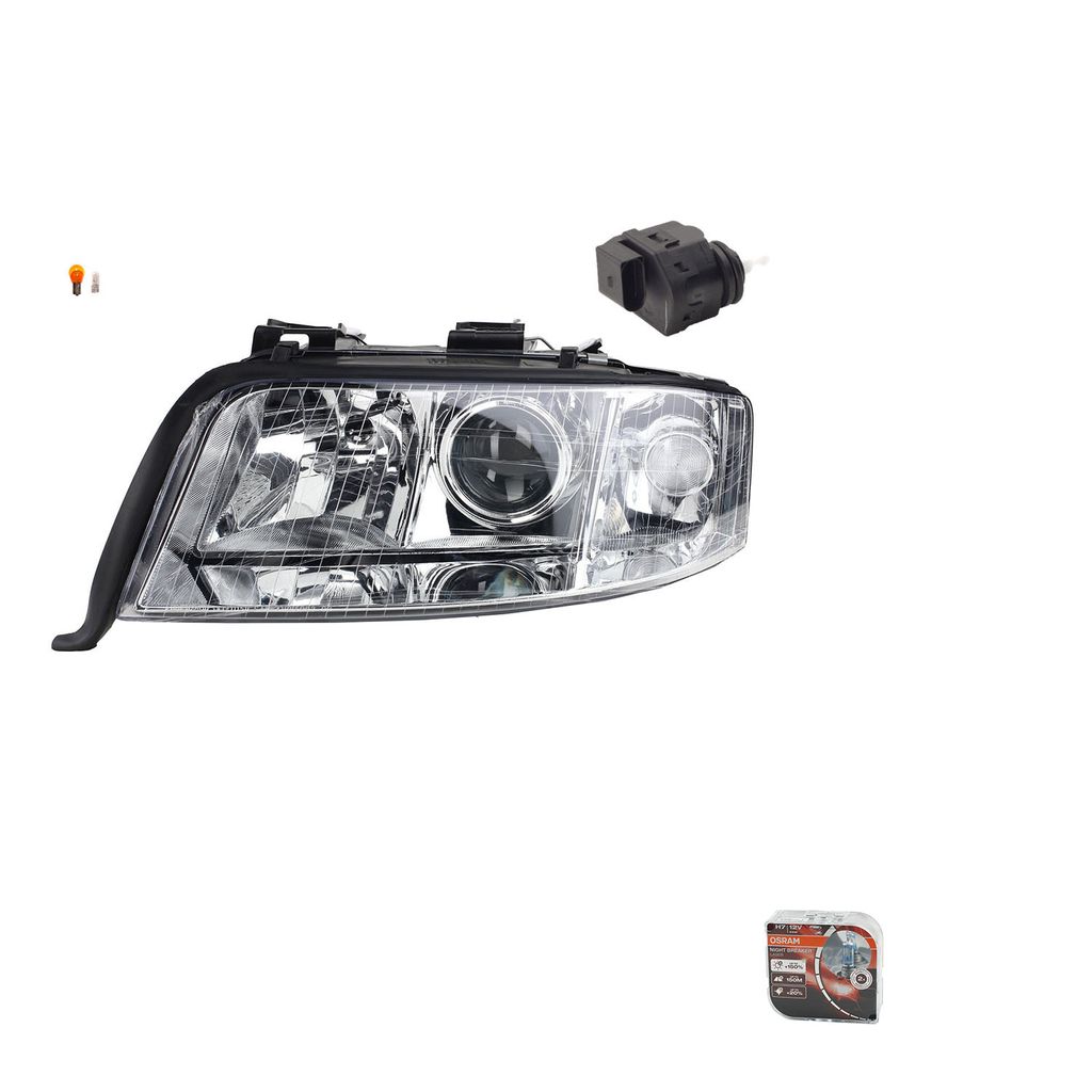 Johns, Scheinwerfer + Osram Night Breaker Laser passend für Audi A6 4B 08/01-01/05 Links 6Y0941295 4B0941003BJ