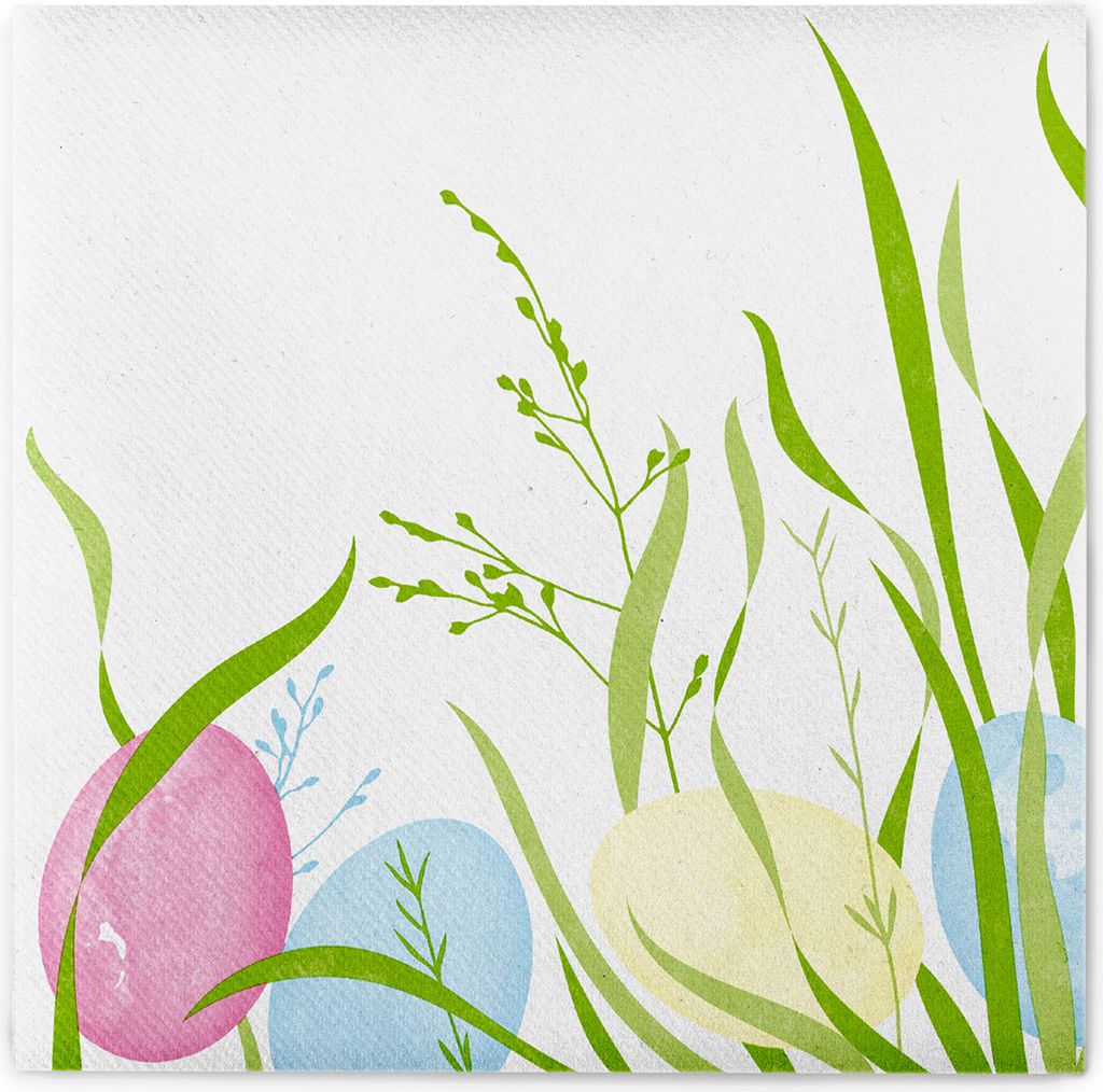 Airlaid Serviette Ostern, 40 x 40 cm, 50 Stück - Mank