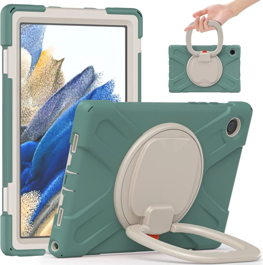 Cover iPad 9 10.2 Pollici per Bambini - Antiurto Verde con Stand 360