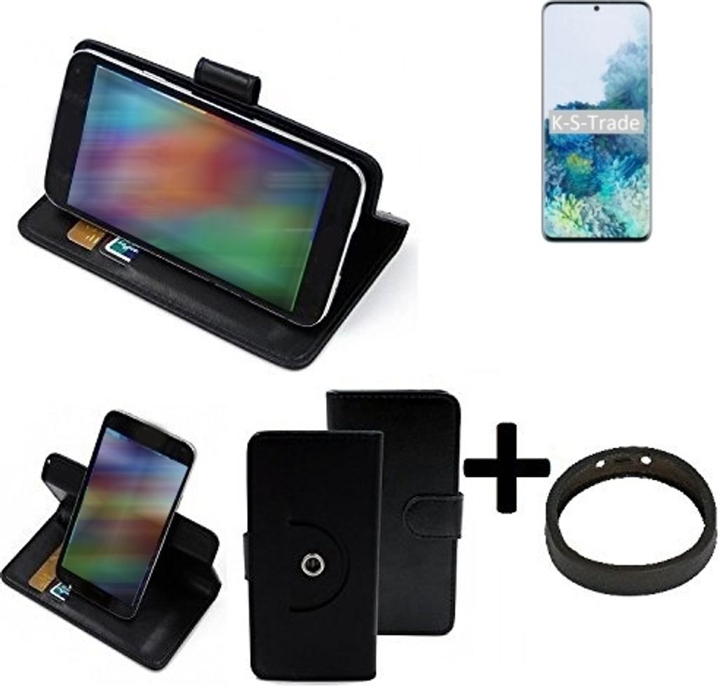 K-S-Trade Case Schutz Hülle kompatibel mit Samsung Galaxy S20+ SD865 + Bumper Handy Hülle Flipcase Smartphone Cover Handy Schutz Tasche Walletcase