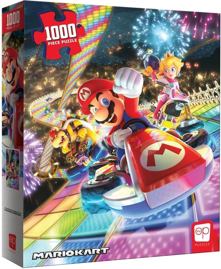USAopolopoly- Mario Kart Rainbow Road Puzzle de 1000 Teile, Super, Mehrfarbig (PZ005-734-002200-06)