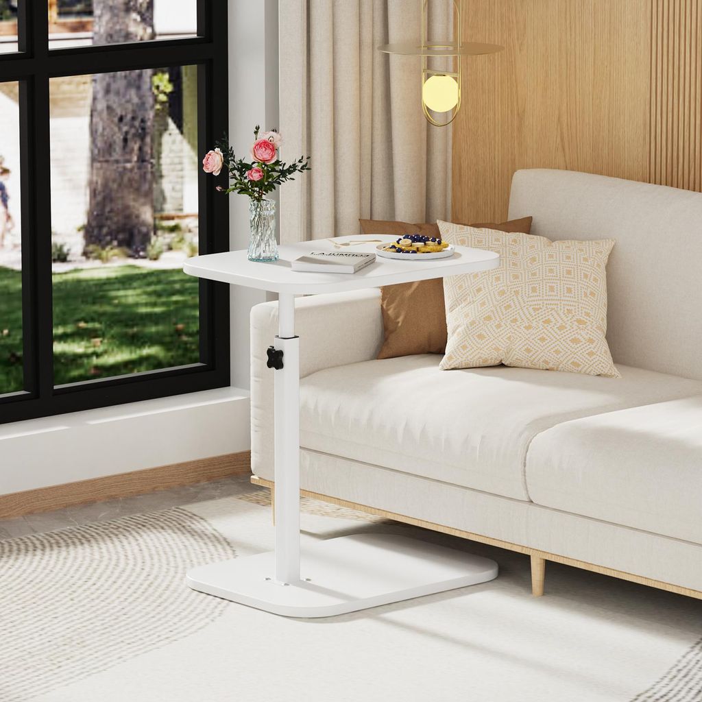 C-Form Beistelltisch Höhenverstellbar 43-72cm,Modern Produktbild 