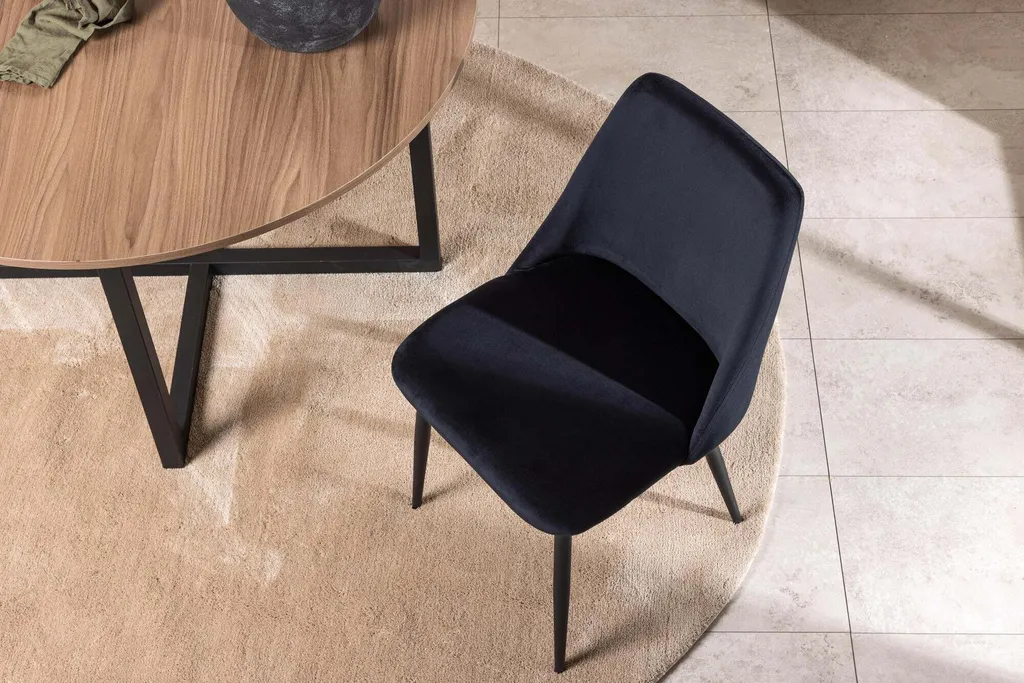 Chaise de salle à manger noire pour table moderne confort optimisé - 5