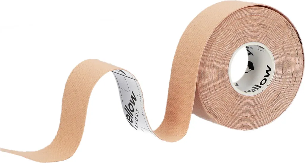 yellowSPORT yellowTAPE - Nastro per cinesiterapia linfatica per il viso - 2,5 cm x 5 m - Beige - 1 pz.