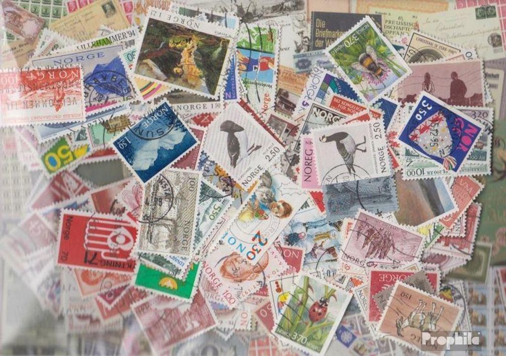 Briefmarken Norwegen 200 verschiedene Produktbild 