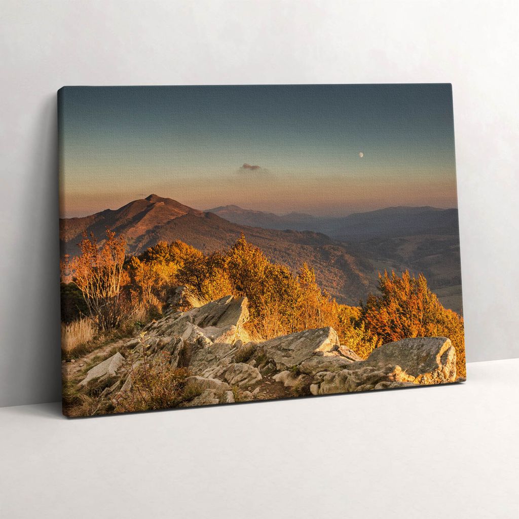 Bieszczady-Gebirge – Leinwandbild Wandbild – 80x60 cm – Leinwandbilder – Wandbilder – Schlafzimmer – Flur