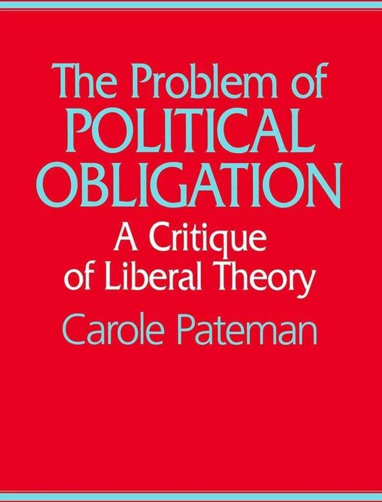 Problem Of Political Obligation – Lingua: Inglese