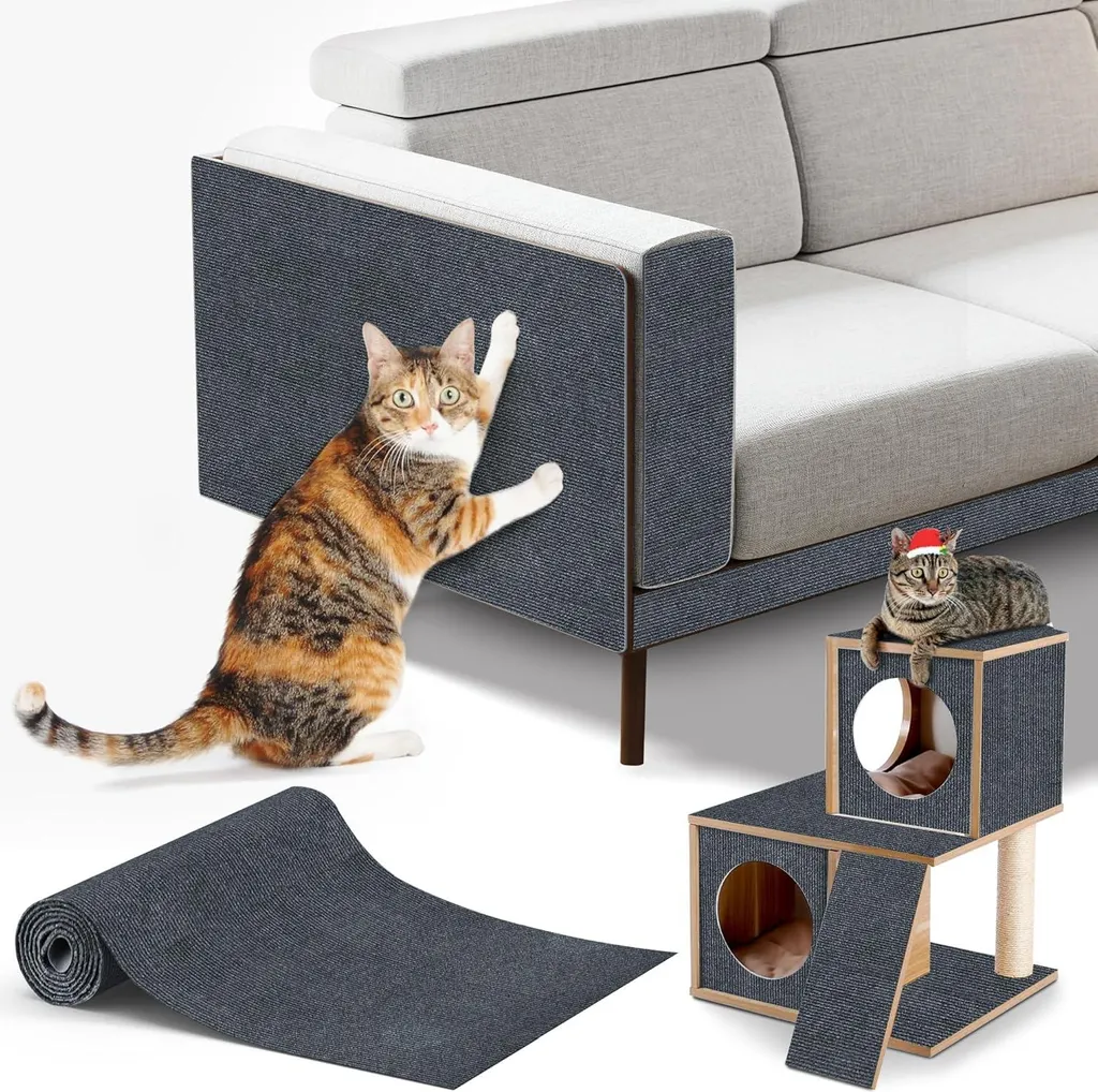 Coussin anti-griffes autocollant pour chat - Tapis de protection mural