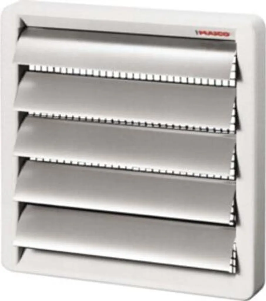 Grille de Ventilation Extérieure Maico AS 20 avec Volets Mobiles Gris