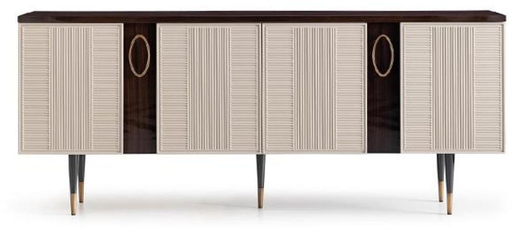Sideboard Anrichte Kommode Holz Schrank Weiß Design Esszimmer Möbel