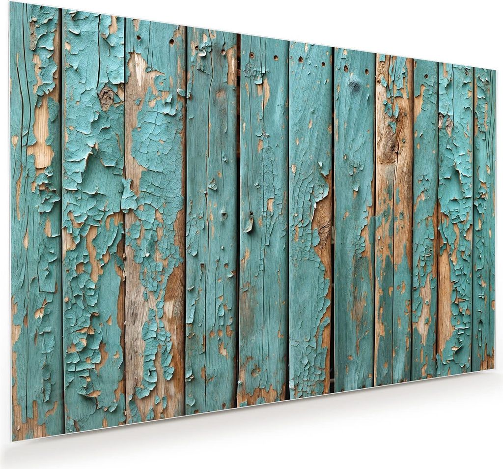 Glasbild 75x50cm in XXL für Wohnzimmer, Schlafzimmer Motiv Abblätternde Farbe