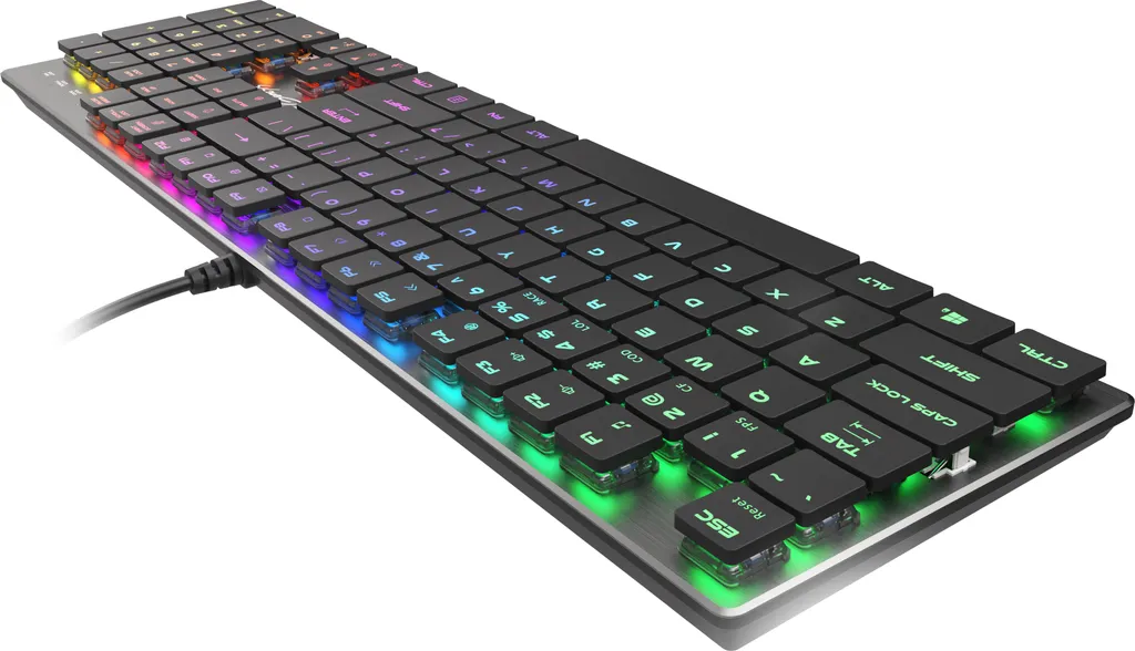 Clavier RGB Genesis Thor 420 Silver avec Switches Mécaniques Low Profile