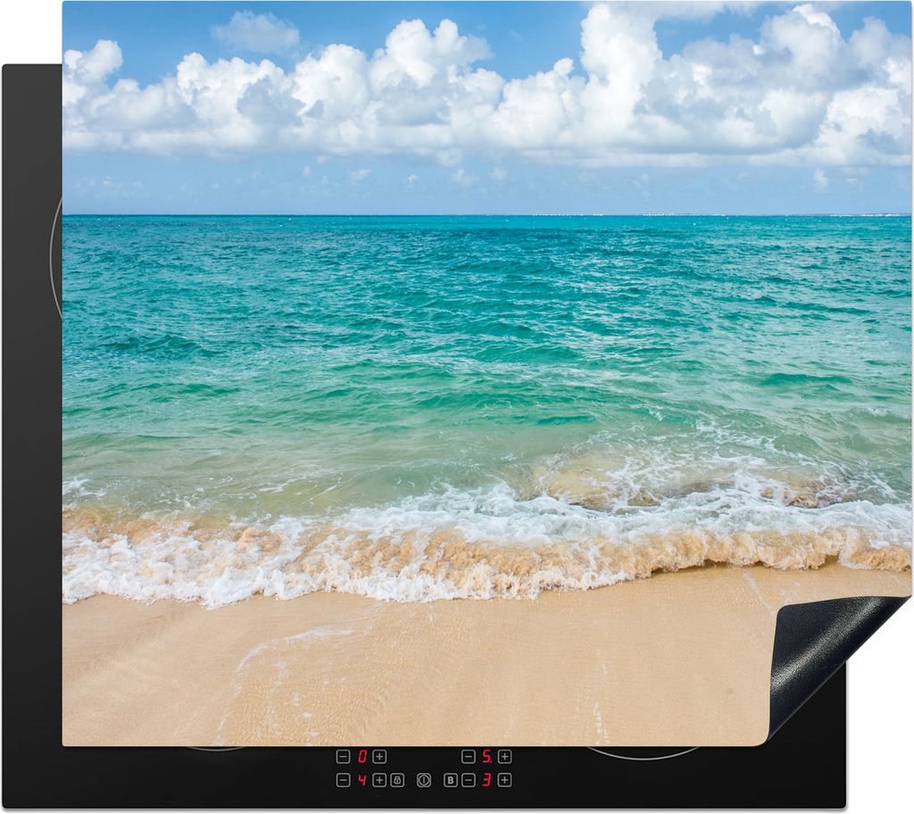 KitchenYeah Herdabdeckplatte Strand - Meer - Sommer - Reisen , 57x51cm, Küche Deko, Glaskeramikfeld Herdabdeckung, Abdeckplatte fùr Kochfeld
