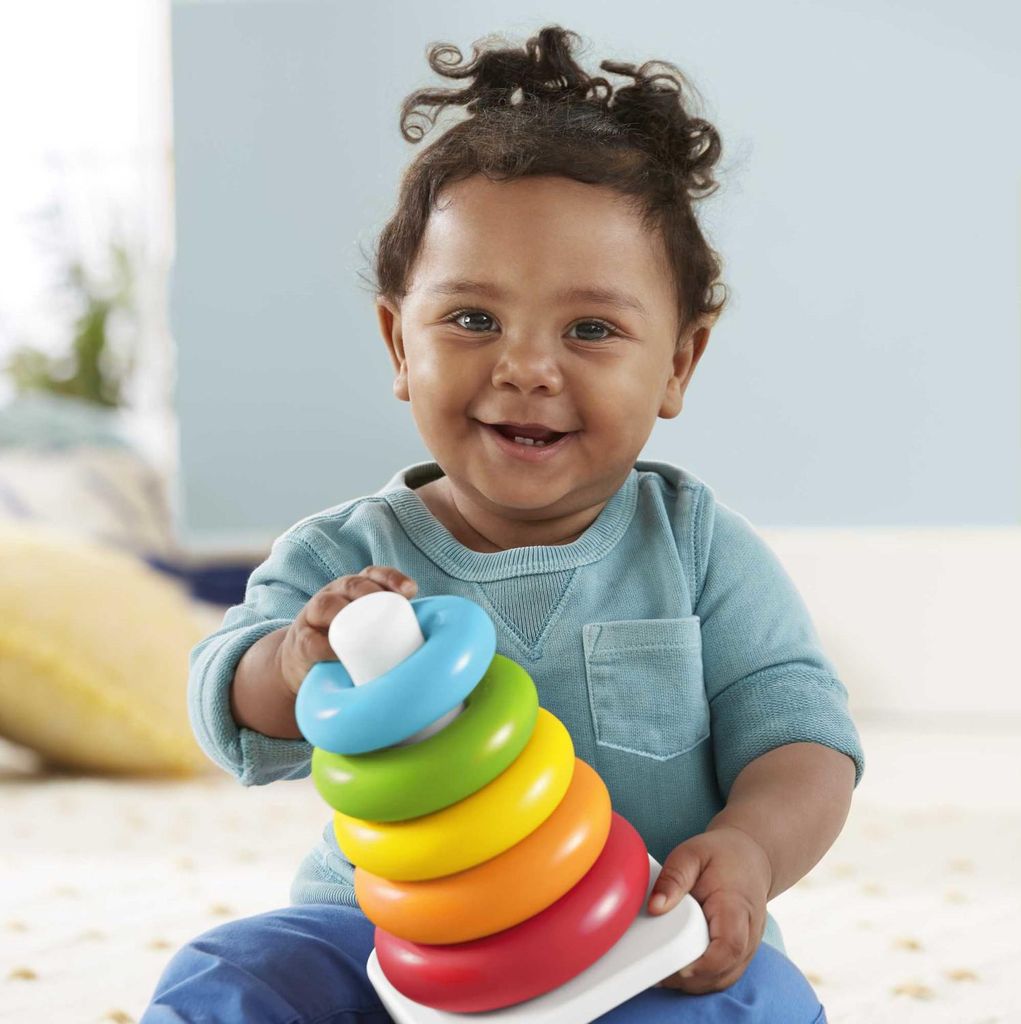 Fisher-Price Eco barevná pyramida s kroužkem Obrázek produktu 