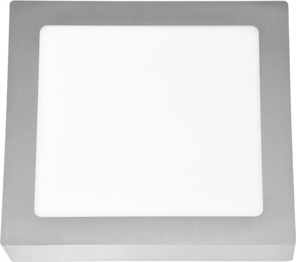 Plafoniera LED Quadrata 18W Ecolite Silver 2700K - Illuminazione Design