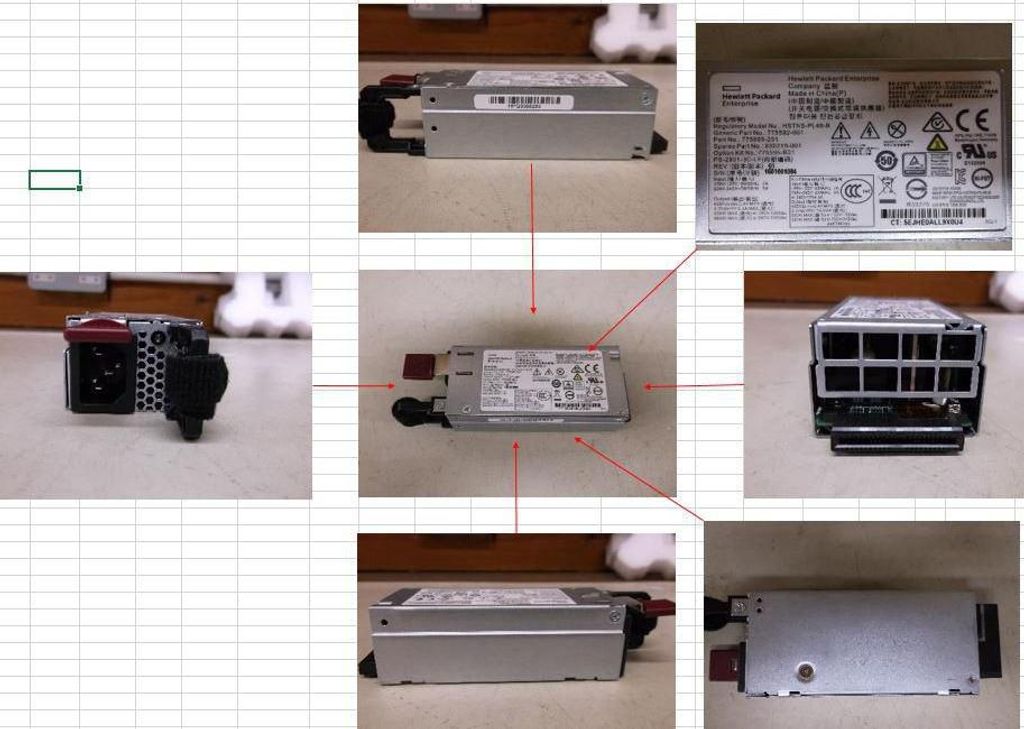 HP Enterprise 900W Hot-Plug-Netzteil für HPE G9 Server, 830219-001