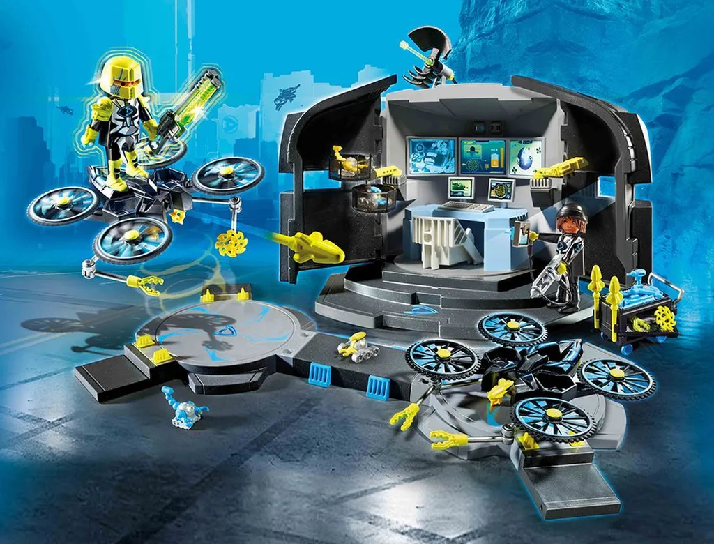 PLAYMOBIL Top Agents 9250 Centre de Commandement du Dr. Drone Labo - 19