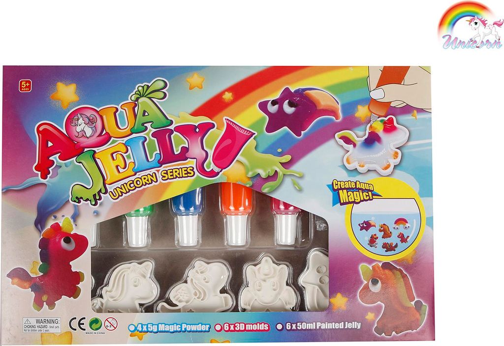 Kids Globe Einhorn 3D Aqua Gel Figuren DIY Set Kreativ Set ab 5 Jahre