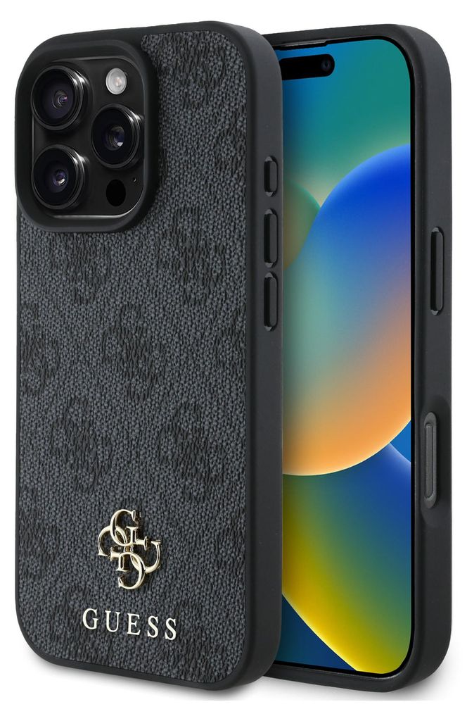 Guess iPhone 16 Pro Max Back cover case - Magsafe 4G Small - Black