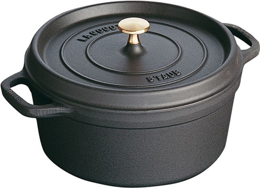 Staub Cocotte, Jedna panvica, Čierna, liatina, 1,7 L, 1 Obrázok produktu 