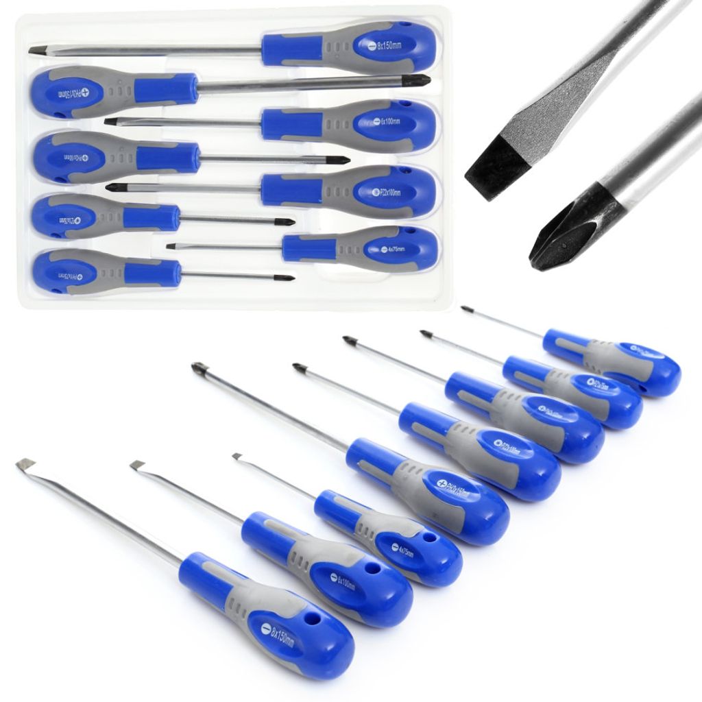 TAGRED Schraubendreher-Set TA1101 Chrom-Vanadium-Stahl Produktbild 