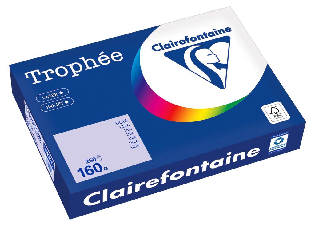 Clairefontaine Kopierpapier Trophee lila DIN A4 - 160 g/m² Produktbild 