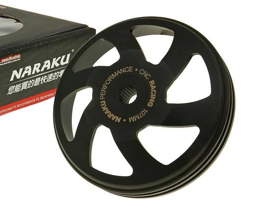 Kupplungsglocke NARAKU V2 CNC 107mm kompatibel für PIAGGIO Produktbild 