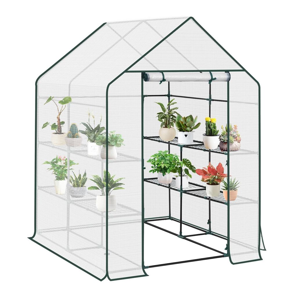 WOLTU Foliengewächshaus Gewächshaus 130 g/m², PE Produktbild 