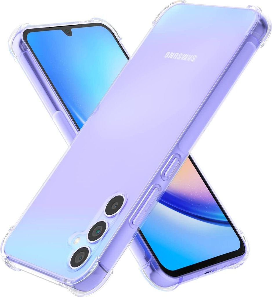 Galaxy A34 Hülle, LaimTop Transparent Weich TPU Fallschutz Schutzhülle für Samsung Galaxy A34