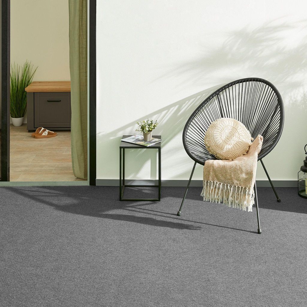 Rasenteppich Easy Grau 400 x 800 cm – Kunstrasen in
