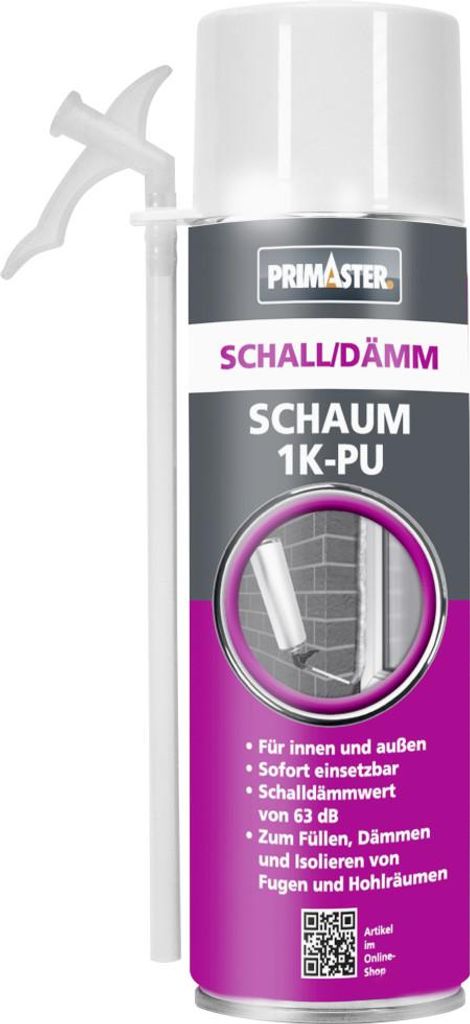 Primaster PolyurethanSchall- und Dämmschaum 1K B2 500 ml Produktbild 