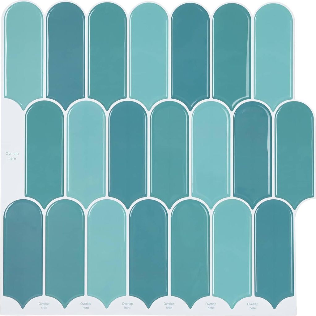 Federfliese 50 pcs Blau 30 x 30 cm Polyurethan und PET